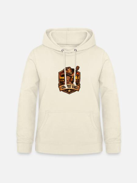 Country Vibes Western Sunset Shield - Frauen Hoodie - Vanille-Milchshake