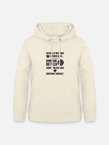 Pizza emotional abgeholt Italiener - Frauen Hoodie - Vanille-Milchshake