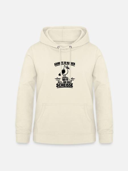 Freche Möwe Kannste so Lustiger Spruch - Frauen Hoodie - Vanille-Milchshake