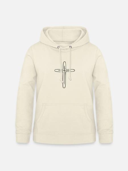 Kreuz - Frauen Hoodie - Vanille-Milchshake