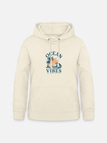 Ozeanische Sonnenuntergangs-Vibes - Frauen Hoodie - Vanille-Milchshake