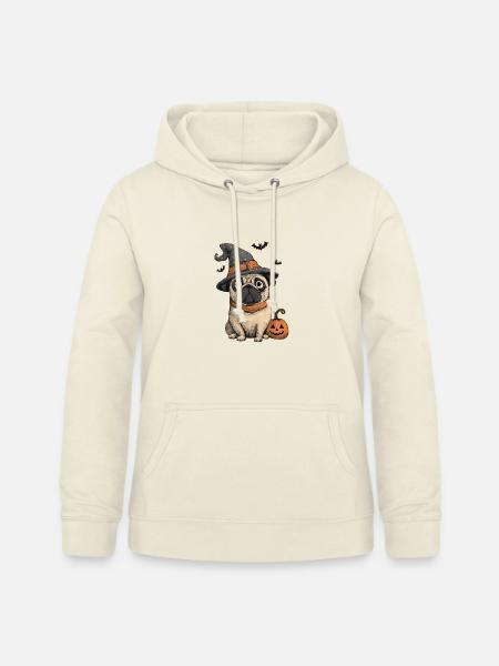Mops Halloween - Frauen Hoodie - Vanille-Milchshake