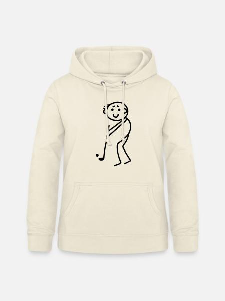 Strichmännchen - Golf / Minigolf - Frauen Hoodie - Vanille-Milchshake
