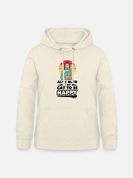 Katzenmama - Frauen Hoodie - Vanille-Milchshake