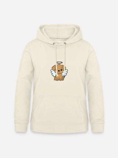 Hund mit Heiligenschein - Frauen Hoodie - Vanille-Milchshake