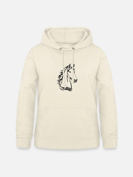 Pferdekopf Pferd Reiten Mädchen Geschenk - Frauen Hoodie - Vanille-Milchshake
