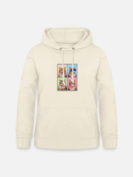 Katzen Selkirk Rex Katze - Frauen Hoodie - Vanille-Milchshake