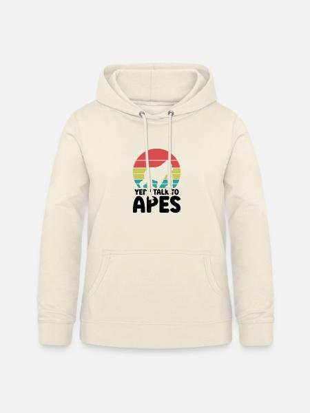 Affe Retro Spruch - Frauen Hoodie - Vanille-Milchshake