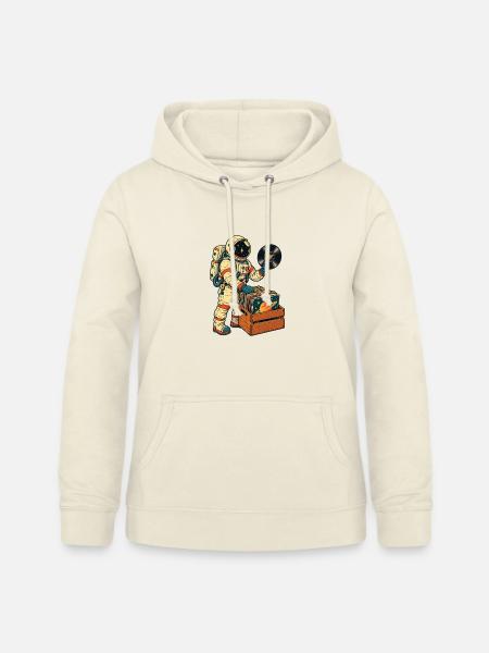 Astronaut Vinyl Sammler - Frauen Hoodie - Vanille-Milchshake