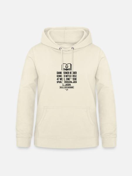 Krimi & Bücherwurm Thriller Hallo Nachbar - Frauen Hoodie - Vanille-Milchshake