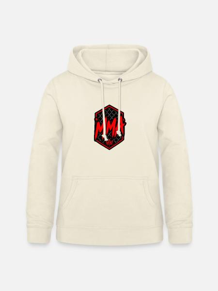 MMA Kronenmotiv Käfignetz - Frauen Hoodie - Vanille-Milchshake