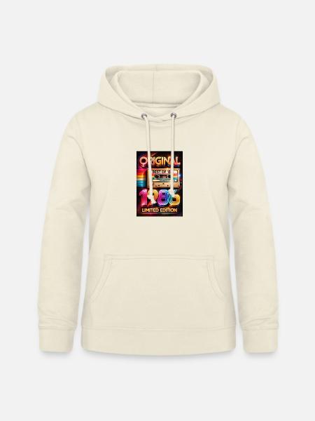 Original-Neon-Kassette von 1986 - Frauen Hoodie - Vanille-Milchshake
