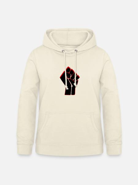 Widerstandsfaust - Das Zeichen sozialer Bewegungen - Frauen Hoodie - Vanille-Milchshake