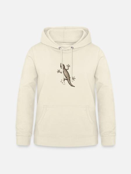 GEEKLEY – Bestiary – Gecko - Frauen Hoodie - Vanille-Milchshake