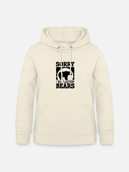 Bär Gedanken Humor - Frauen Hoodie - Vanille-Milchshake