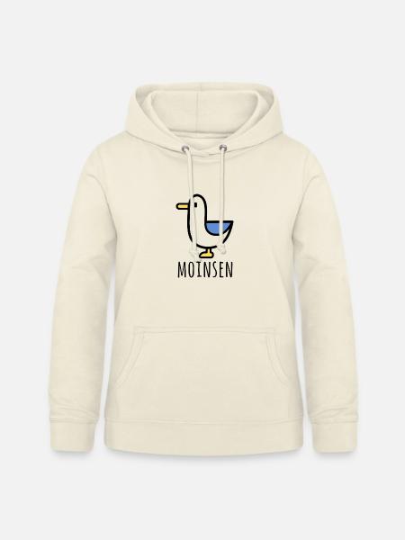 Moinsen Möwe Print - Frauen Hoodie - Vanille-Milchshake