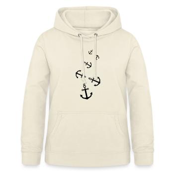 Ancre - Sweat à capuche Femme - vanille - Devant - AI Model Female 172 light (172cm)