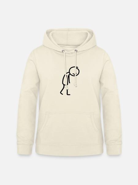 Strichmännchen Traurig Strichmann Strichzeichnung - Frauen Hoodie - Vanille-Milchshake