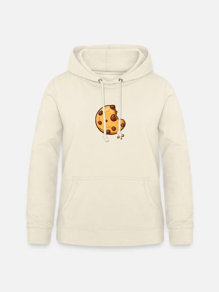 Angebissener Schokokeks – Chocolate Chip Cookie - Frauen Hoodie - Vanille-Milchshake