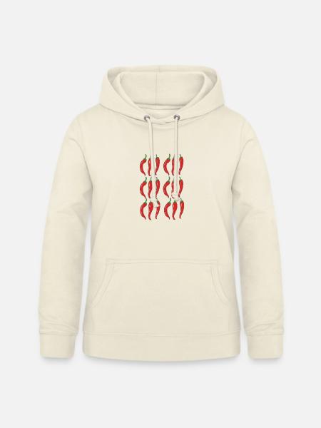 Chili Muster - Frauen Hoodie - Vanille-Milchshake