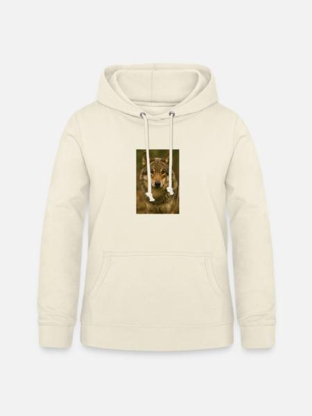 Tier, Wolf - Frauen Hoodie - Vanille-Milchshake