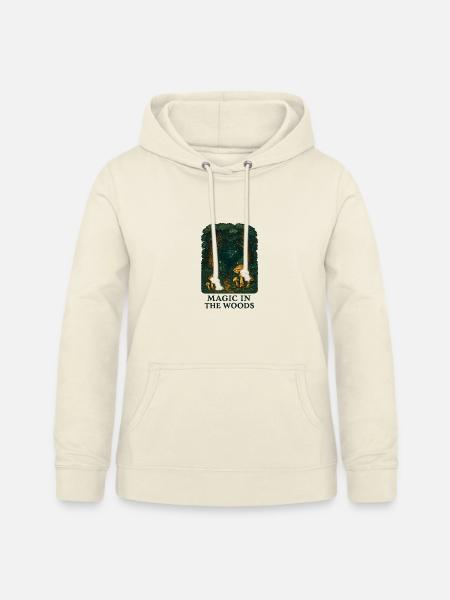 Waldzauber Pilzlandschaft - Frauen Hoodie - Vanille-Milchshake