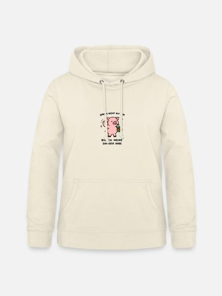 Kawaii Schwein mit Saftbox - Frauen Hoodie - Vanille-Milchshake