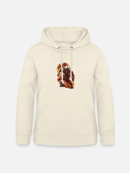 Cyber Minotaurus – Futuristischer Krieger - Frauen Hoodie - Vanille-Milchshake