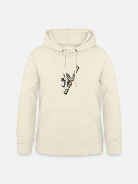 Der Flötendrache, Design - Frauen Hoodie - Vanille-Milchshake