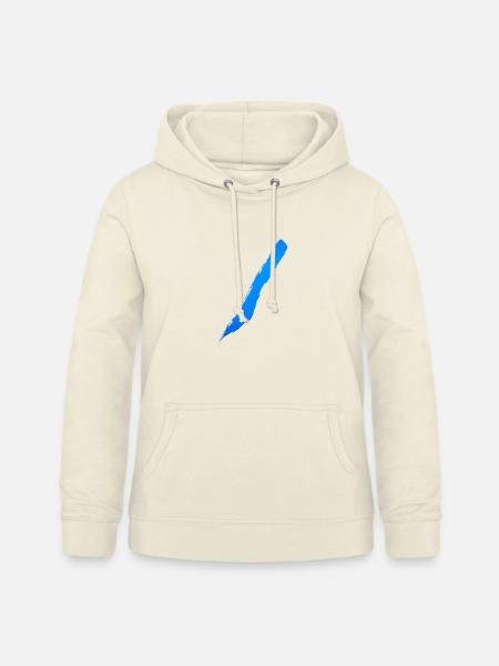 Pinselstrich - Wilder Style Streifen - Frauen Hoodie - Vanille-Milchshake