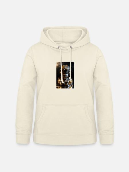 Goldene Cherub-Büste mit Felsgeste - Frauen Hoodie - Vanille-Milchshake