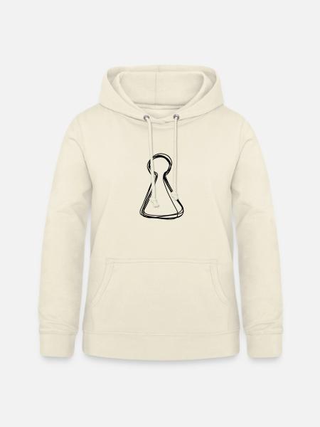 Spielfigur handgezeichnet - Frauen Hoodie - Vanille-Milchshake