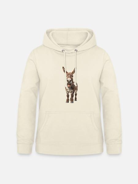 Esel - Frauen Hoodie - Vanille-Milchshake