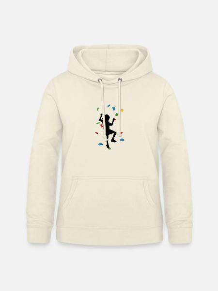 Kletterwand-Mädchen - Frauen Hoodie - Vanille-Milchshake