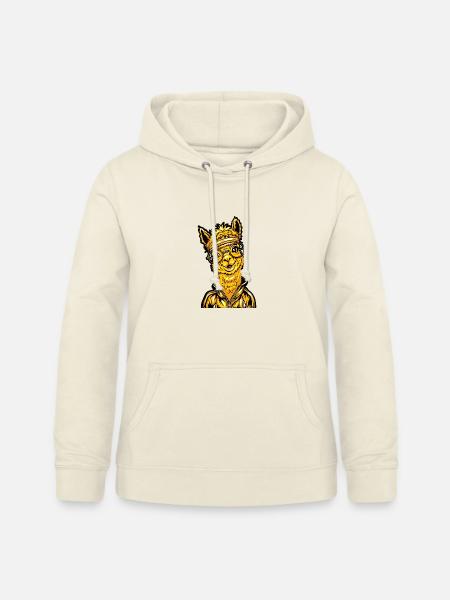 Alpaka Mädchen Tierliebe - Frauen Hoodie - Vanille-Milchshake