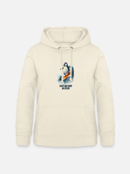 Flight Was Never an Option- Pinguin - Frauen Hoodie - Vanille-Milchshake