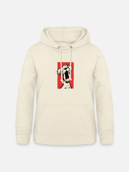 müdes Hündchen - Frauen Hoodie - Vanille-Milchshake