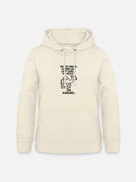 karamel karamell kamel wüste kinder witz - Frauen Hoodie - Vanille-Milchshake
