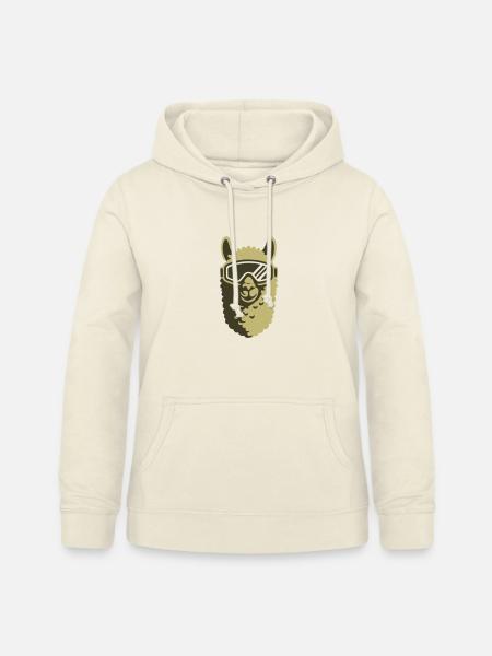 alpaka-skibrille - Frauen Hoodie - Vanille-Milchshake