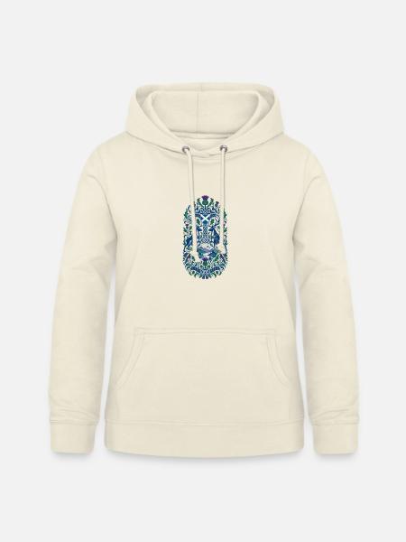 Schottland | Distel, Hirsch & Keltenmuster - Frauen Hoodie - Vanille-Milchshake