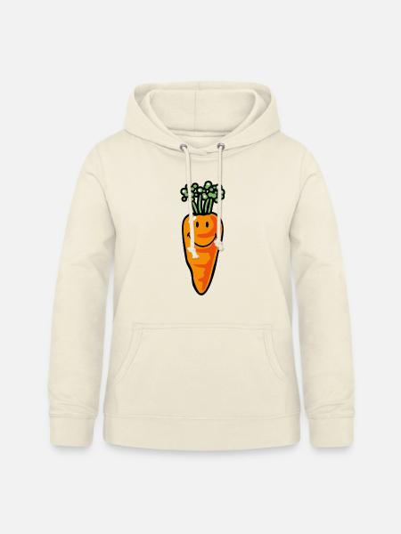 Smiley Carrot - Frauen Hoodie - Vanille-Milchshake