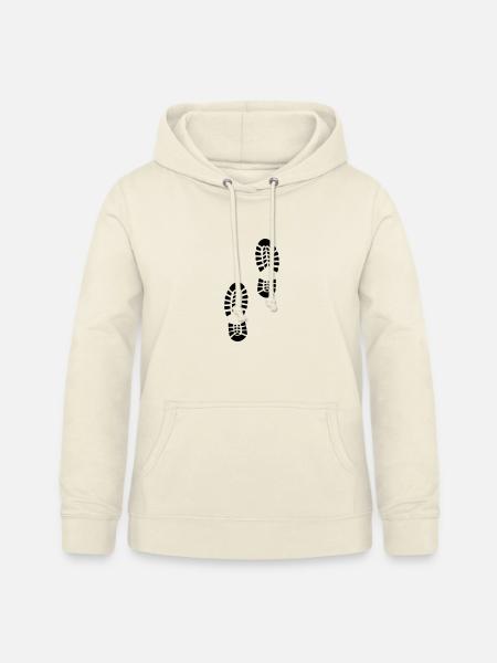 Fußabdruck Schuhe - Frauen Hoodie - Vanille-Milchshake