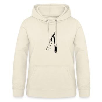Razor transparent shadow image - Women's Hoodie - vanilla - Front - AI Model Female 172 light (172cm)
