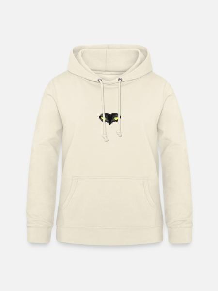Schwarze Katzenaugen - Frauen Hoodie - Vanille-Milchshake