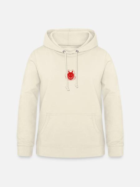 Grinsender Teufel im Stacheldraht - Frauen Hoodie - Vanille-Milchshake