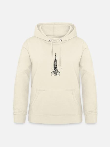 Ulmer Münster Turm - Frauen Hoodie - Vanille-Milchshake