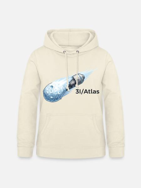 Kometenflug durch den Weltraum - Frauen Hoodie - Vanille-Milchshake
