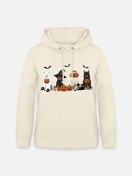 Hunde-Halloween - Frauen Hoodie - Vanille-Milchshake
