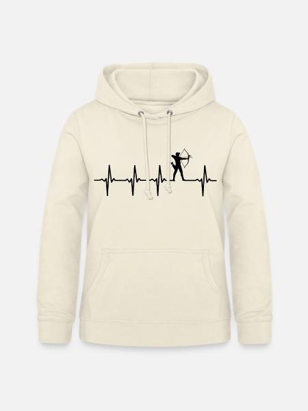 Bogenschießen Herzschlag-Bogenschießen - Frauen Hoodie - Vanille-Milchshake