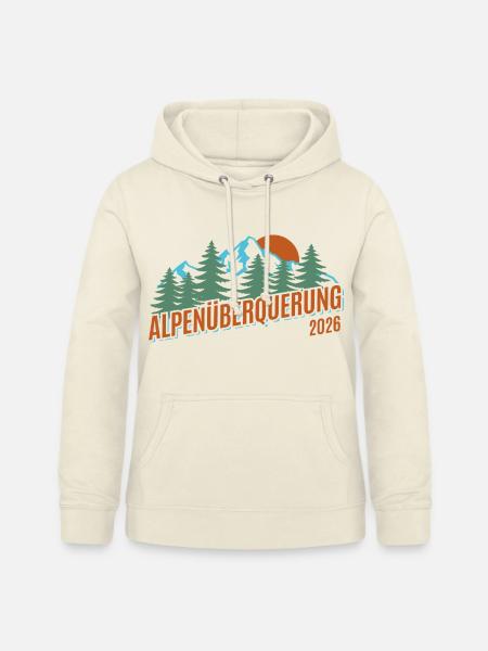 Alpen Überquerung 2026 - Wandern - Frauen Hoodie - Vanille-Milchshake